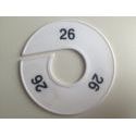 Klika -  Maatring 11cm wit/zwart 26