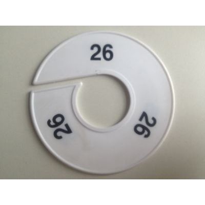 Klika -  Maatring 11cm wit/zwart 26