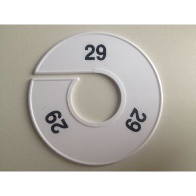Klika -  Maatring 11cm wit/zwart 29
