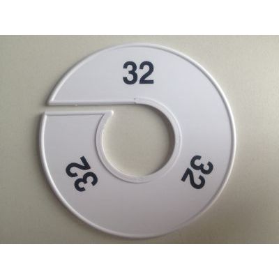 Klika -  Maatring 11cm wit/zwart 32