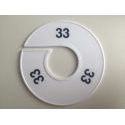Klika -  Maatring 11cm wit/zwart 33