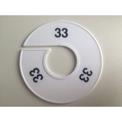 Klika -  Maatring 11cm wit/zwart 33