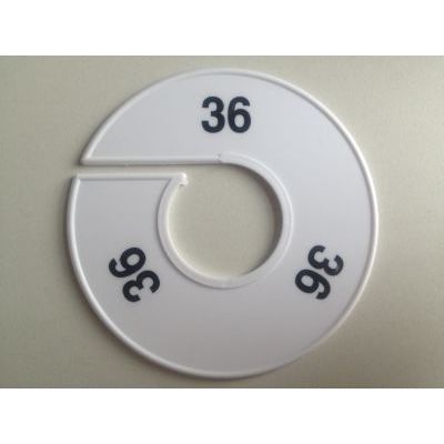 Klika -  Maatring 11cm wit/zwart 36