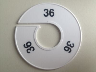 Klika -  Maatring 11cm wit/zwart 36