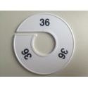 Klika -  Maatring 11cm wit/zwart 36
