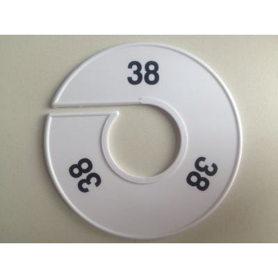 Klika -  Maatring 11cm wit/zwart 38