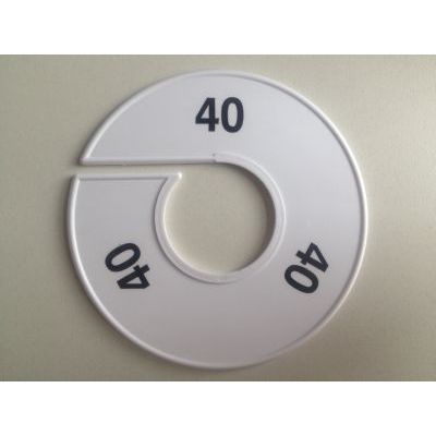 Klika -  Maatring 11cm wit/zwart 40