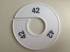 Klika -  Maatring 11 cm wit/zwart 42
