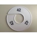 Klika -  Maatring 11 cm wit/zwart 42