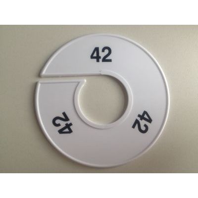 Klika -  Maatring 11 cm wit/zwart 42