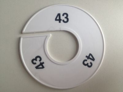 Klika -  Maatring 11 cm wit/zwart 43