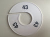 Klika -  Maatring 11 cm wit/zwart 43