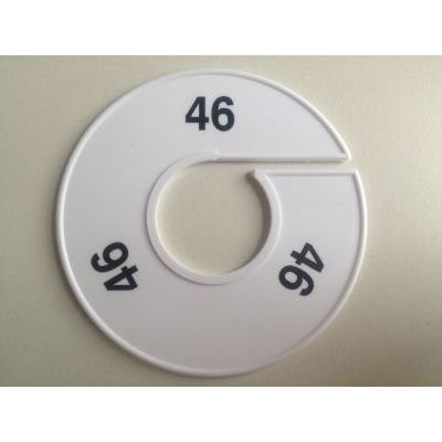 Klika -  Maatring 11 cm wit/zwart 46