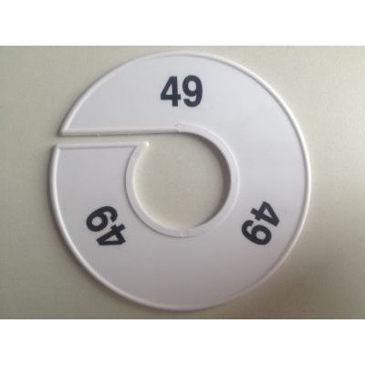 Klika -  Maatring 11 cm wit/zwart 49