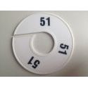 Klika -  Maatring 11 cm wit/zwart 51