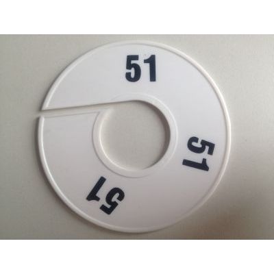 Klika -  Maatring 11 cm wit/zwart 51