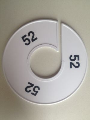 Klika -  Maatring 11 cm wit/zwart 52
