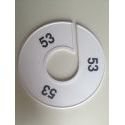 Klika -  Maatring 11 cm wit/zwart 53