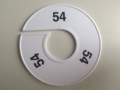 Klika -  Maatring 11 cm wit/zwart 54