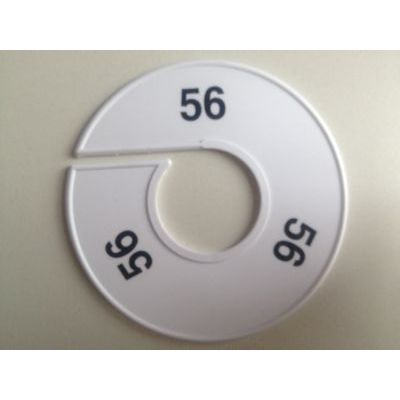 Klika -  Maatring 11 cm wit/zwart 56