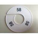 Klika -  Maatring 11 cm wit/zwart 58