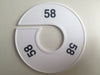 Klika -  Maatring 11 cm wit/zwart 58