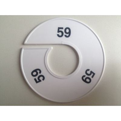 Klika -  Maatring 11 cm wit/zwart 59