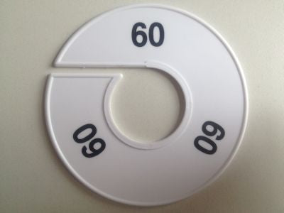 Klika -  Maatring 11 cm wit/zwart 60