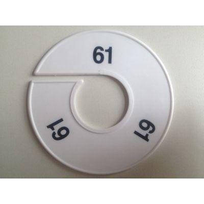 Klika -  Maatring 11 cm wit/zwart 61