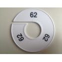 Klika -  Maatring 11 cm wit/zwart 62