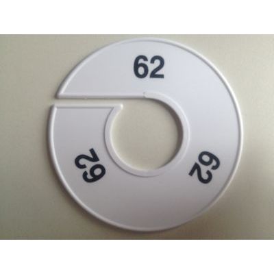 Klika -  Maatring 11 cm wit/zwart 62