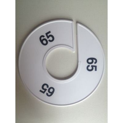 Klika -  Maatring 11 cm wit/zwart 65