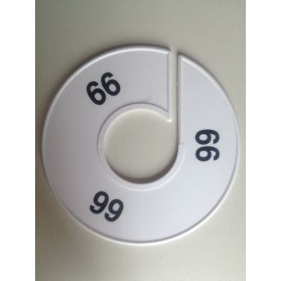 Klika -  Maatring 11 cm wit/zwart 66