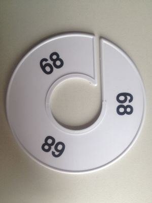 Klika -  Maatring 11 cm wit/zwart 68