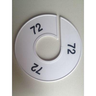 Klika -  Maatring 11 cm wit/zwart 72