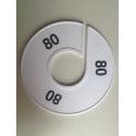 Klika -  Maatring 11 cm wit/zwart 80