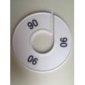 Klika -  Maatring 11 cm wit/zwart 90