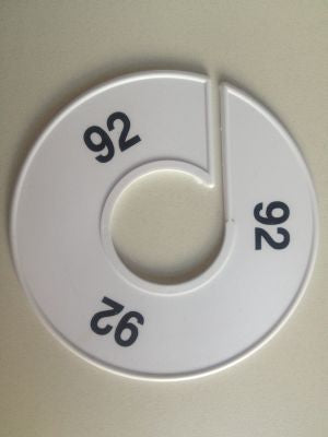 Klika -  Maatring 11 cm wit/zwart 92