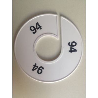 Klika -  Maatring 11 cm wit/zwart 94