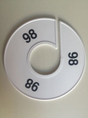 Klika -  Maatring 11 cm wit/zwart 98
