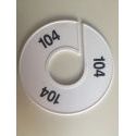 Klika -  Maatring 11 cm wit/zwart 104