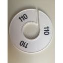Klika -  Maatring 11 cm wit/zwart 110