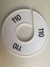 Klika -  Maatring 11 cm wit/zwart 110