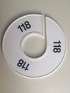 Klika -  Maatring 11 cm wit/zwart 118