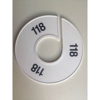Klika -  Maatring 11 cm wit/zwart 118