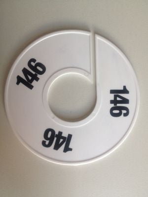 Klika -  Maatring 11 cm wit/zwart 146