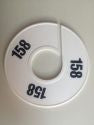Klika -  Maatring 11 cm wit/zwart 158