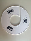 Klika -  Maatring 11 cm wit/zwart 188