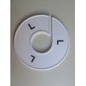 Klika -  Maatring 11 cm wit/zwart L