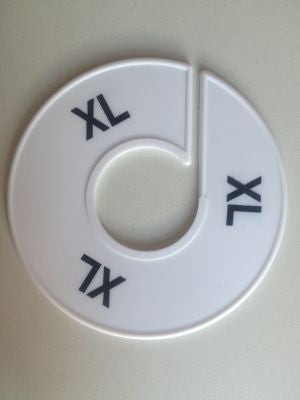 Klika -  Maatring 11 cm wit/zwart XL